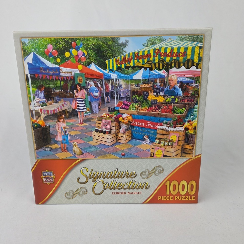 New Sealed MasterPieces‎ Signature Collection "Corner Market" 1000 Pc Puzzle